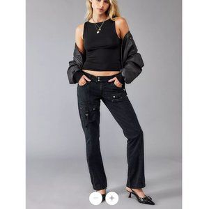Urban Outfitters BDG Black Y2K Romi Bootcut Cargo Pants M